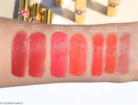 ysl rouge volupte shine 13 swatches|YSL rouge volupte shine 45.